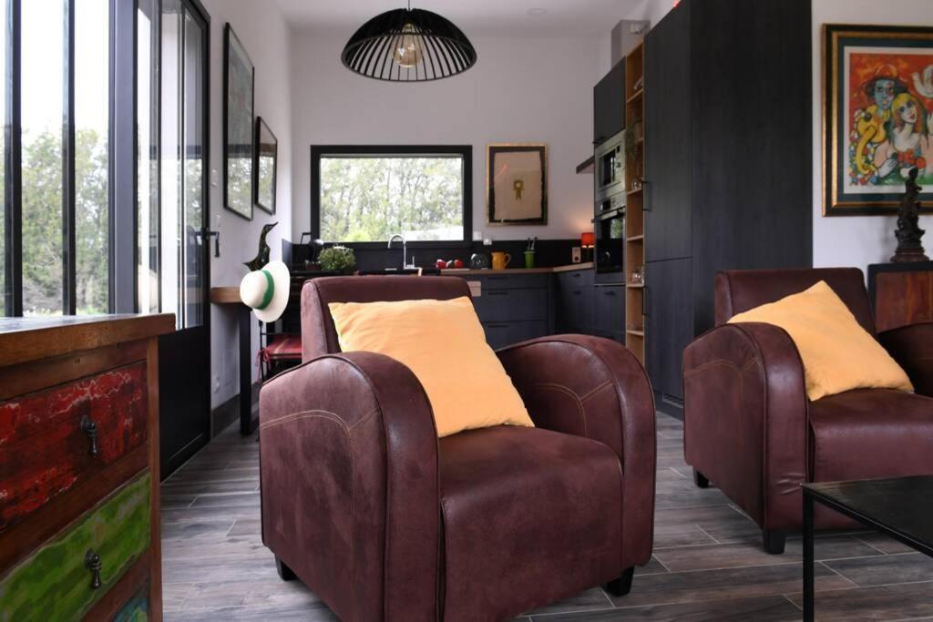 卡庞特拉Le Galinie Chic'Art. Un Bel Atelier Avec Piscine别墅 外观 照片